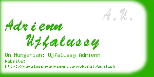 adrienn ujfalussy business card
